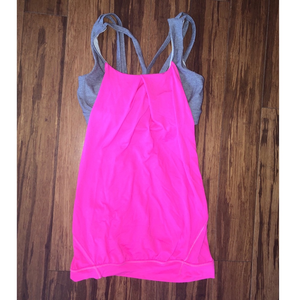 Lululemon pink workout tank